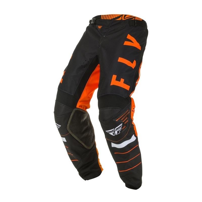 Motokrosové nohavice FLY Racing Kinetic K120 oranžovo-čierno-biele