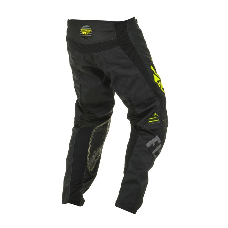 Motokrosové nohavice FLY Racing Kinetic K220 čierno-šedo-fluorescenčno žlté