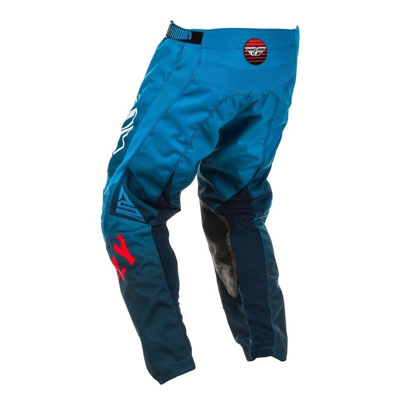 Motokrosové nohavice FLY Racing Kinetic K220 modro-bielo-červené