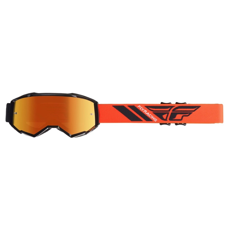 Motokrosové okuliare FLY Racing Zone 2019 oranžovo-čierne (oranžové chróm plexisklo)