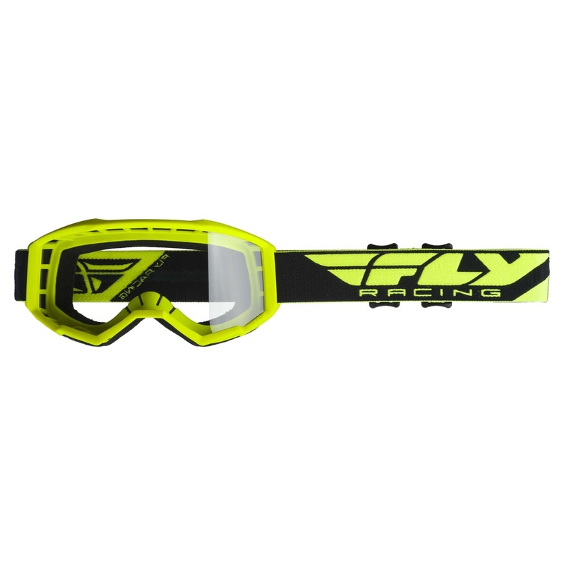 Motokrosové okuliare FLY Racing Focus 2019 čierno-fluorescenčno žlté (číre plexisklo) výpredaj