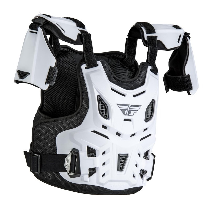 Detský chránič tela FLY Racing Revel Roost biely