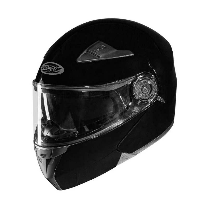 Vyklápacia prilba na motocykel Ozone Wind čierna lesklá