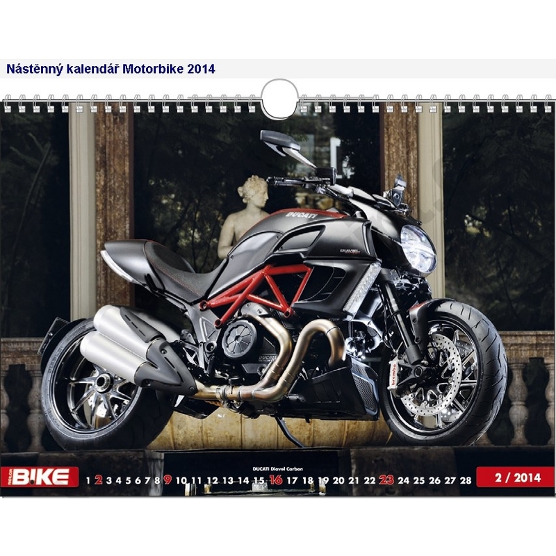 Nástenný kalendár Motorbike 2014