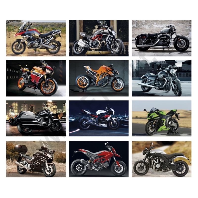 Nástenný kalendár Motorbike 2014