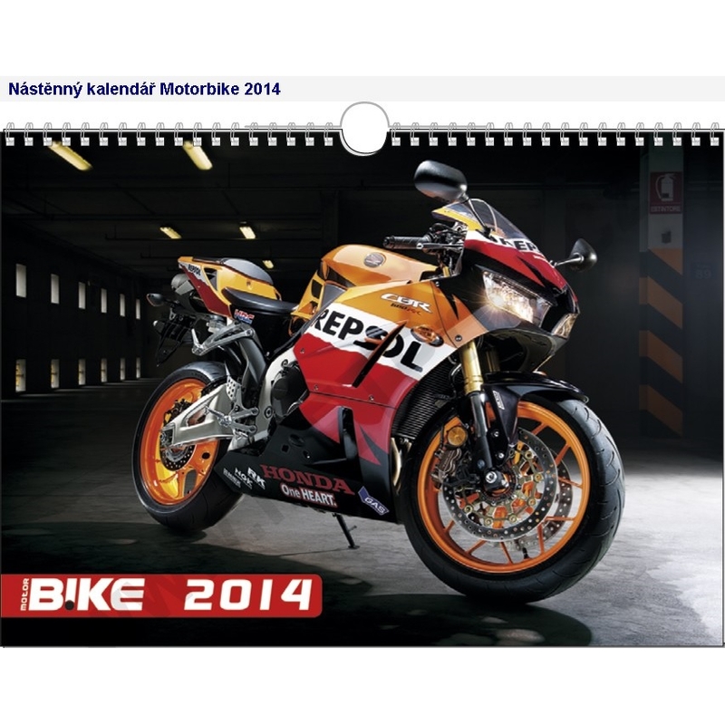 Nástenný kalendár Motorbike 2014