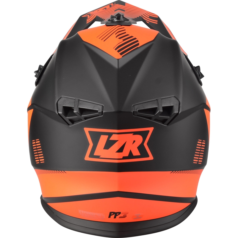 Motokrosová prilba Lazer OR-3 PP3 čierno-fluo červená