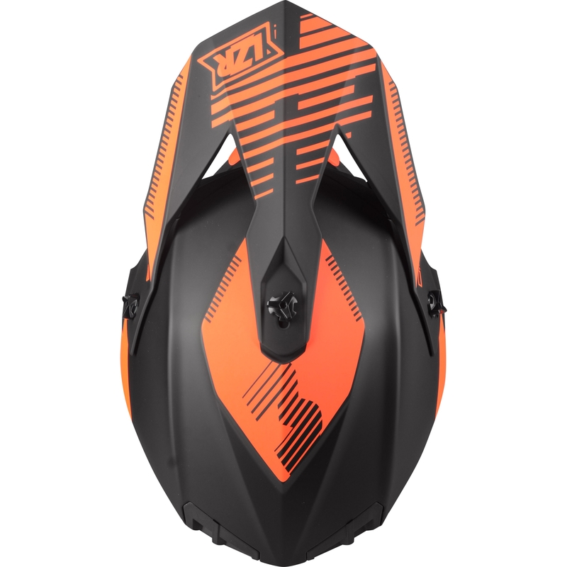 Motokrosová prilba Lazer OR-3 PP3 čierno-fluo červená