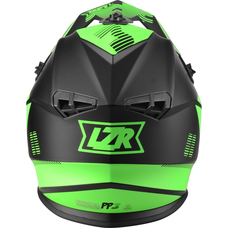 Motokrosová prilba Lazer OR-3 PP3 čierno-fluo zelená