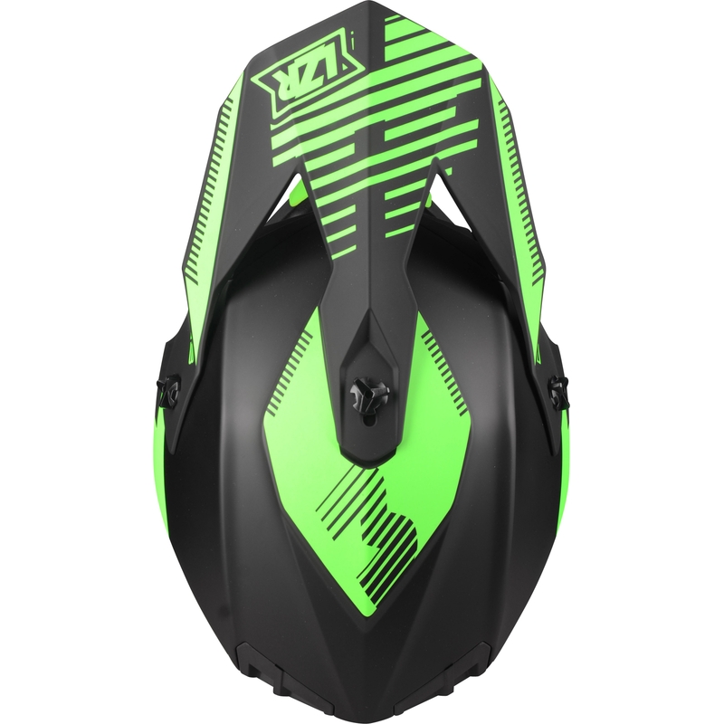 Motokrosová prilba Lazer OR-3 PP3 čierno-fluo zelená