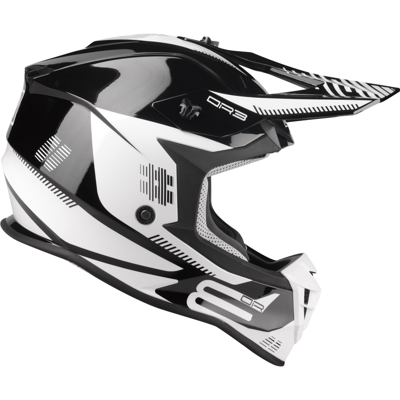 Motokrosová prilba Lazer OR-3 PP3 čierno-biela