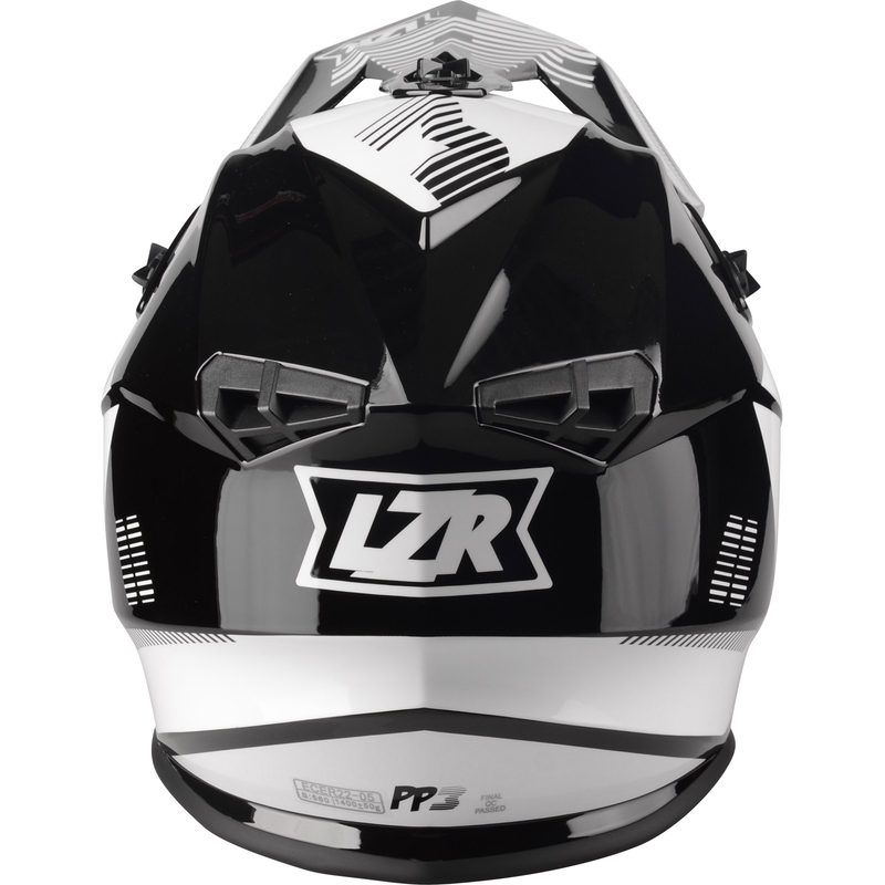 Motokrosová prilba Lazer OR-3 PP3 čierno-biela
