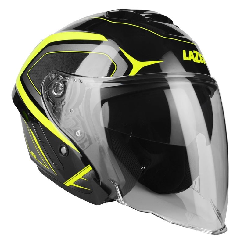 Otvorená prilba na motocykel Lazer Tango S Hexa čierno-fluo žltá