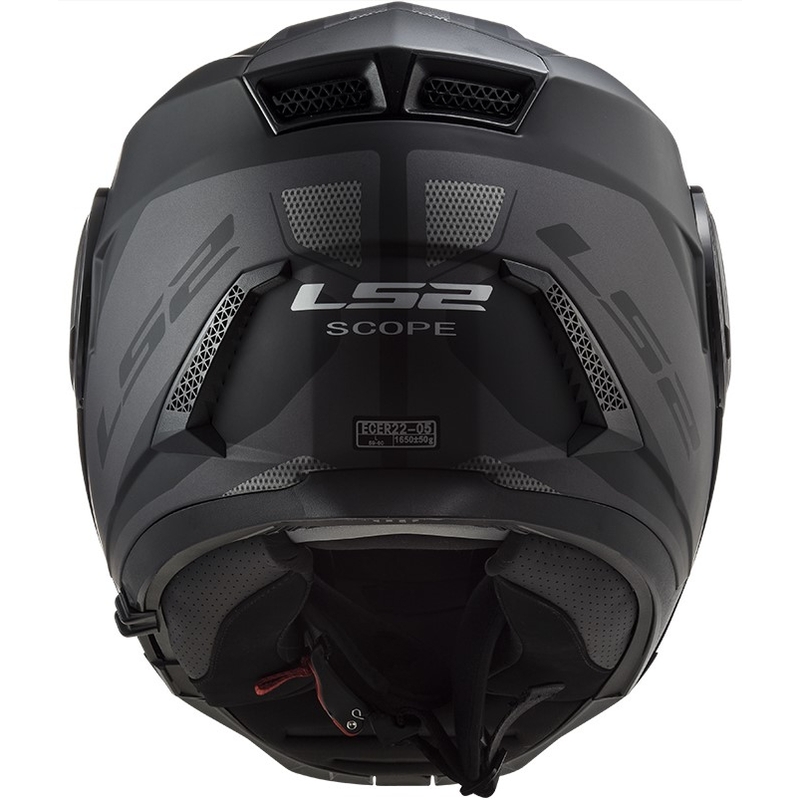 Odklápacia prilba na motocykel LS2 FF902 Scope Axis čierno-titánová