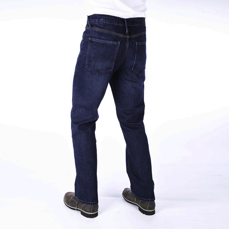 Predĺžené jeansy na motocykel Oxford Original Approved Jeans sprané modré