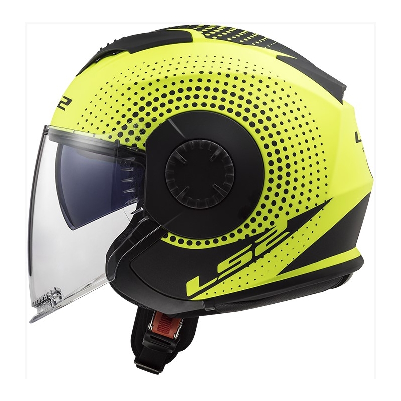 Otvorená prilba na motocykel LS2 OF570 Verso Spin čierno-fluorescenčno žltá