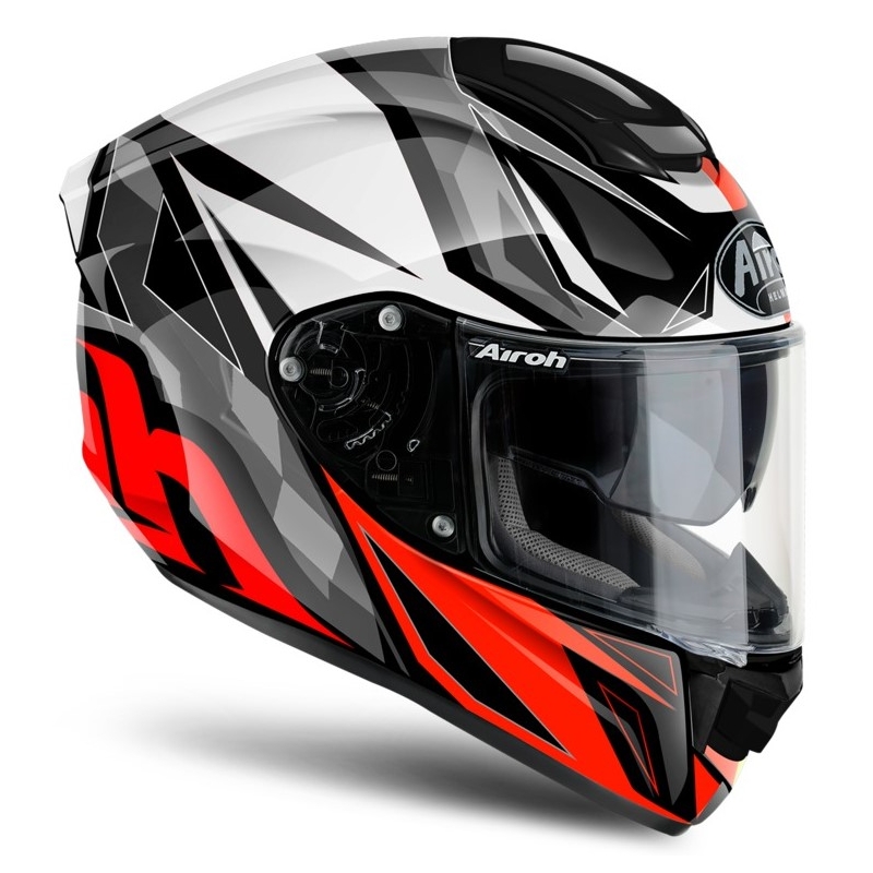 Integrálna prilba na motocykel Airoh ST 501 Thunder červeno-čierno-bielo-šedá