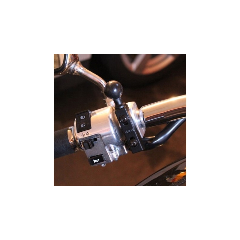 Úchyt RAM Mounts s 1" čapom na objímku brzdovej/spojkovej páky motocykla