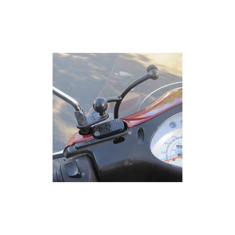 Úchyt RAM Mounts s 1" čapom na spätné zrkadlo motocykla s priemerom do 11 mm výpredaj