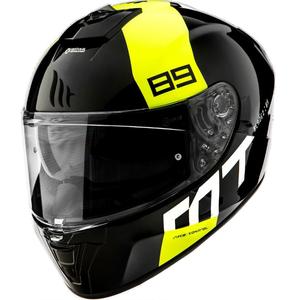 Integrálna prilba na motocykel MT Blade 2 SV 89 čierno-bielo-fluorescenčno žltá výpredaj