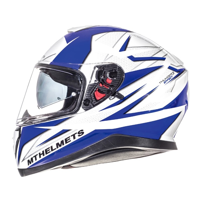 Integrálna prilba na motocykel MT Thunder 3 Effect modro-biela