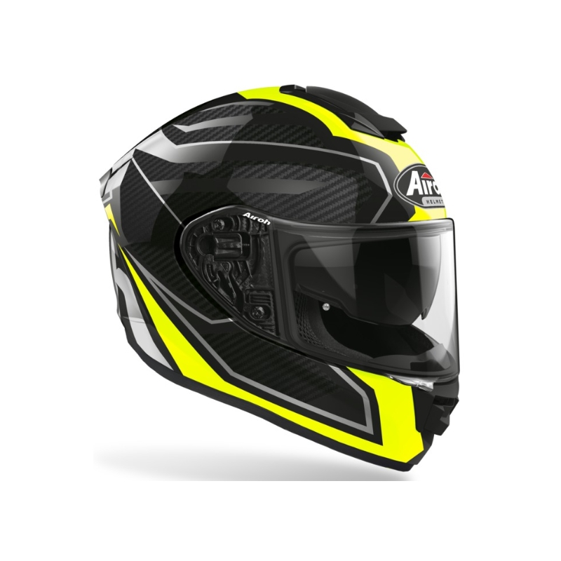 Integrálna prilba na motocykel Airoh ST 501 Prime čierno-šedo-fluorescenčno žltá