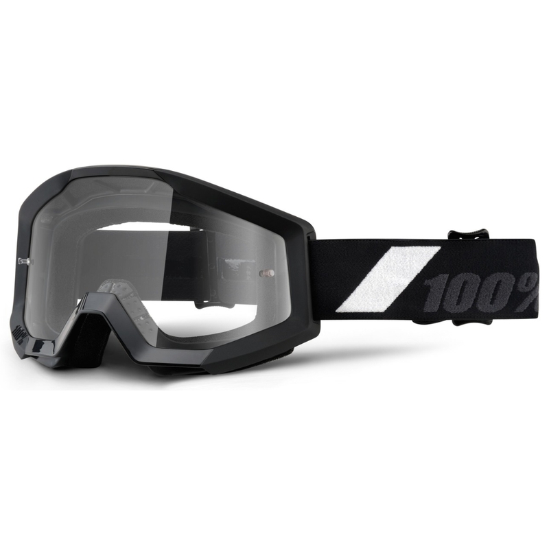 Motokrosové okuliare 100 % Strata Goliath (číre plexisklo)