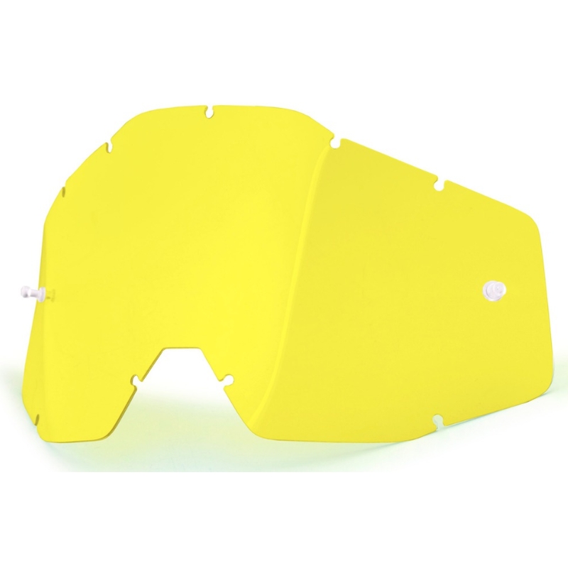 Žlté plexisklo pre motokrosové okuliare 100 % Racecraft/Accuri/Strata