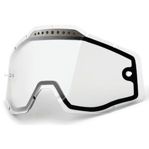 Dvojité číre plexisklo pre motokrosové okuliare 100 % Racecraft/Accuri/Strata