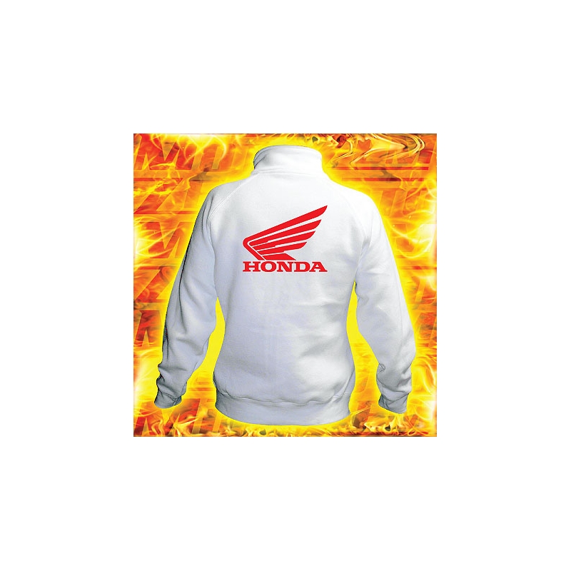 Dámska mikina s motívom Honda biela 2 výpredaj