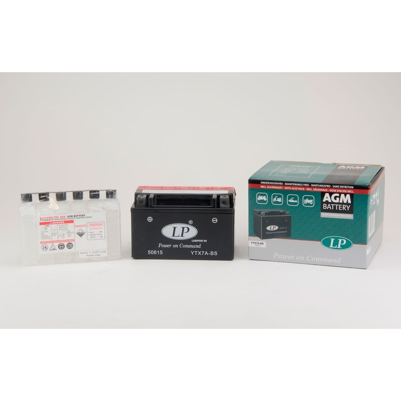Batéria bezúdržbová Landport YTX7A-BS, 12V 6Ah