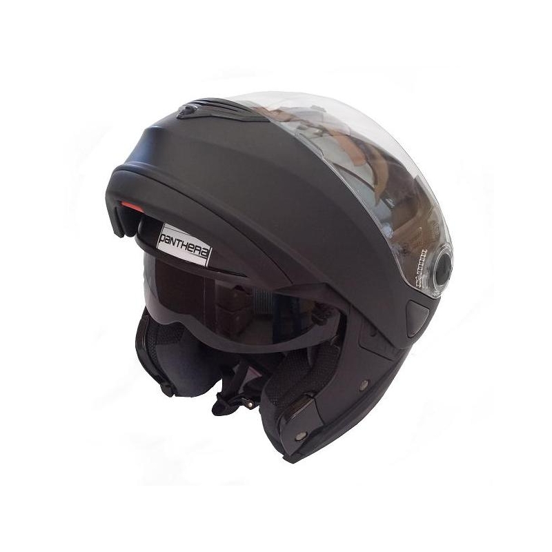 Prilba na motocykel odklápacia Panthera ST06 čierna matná výpredaj