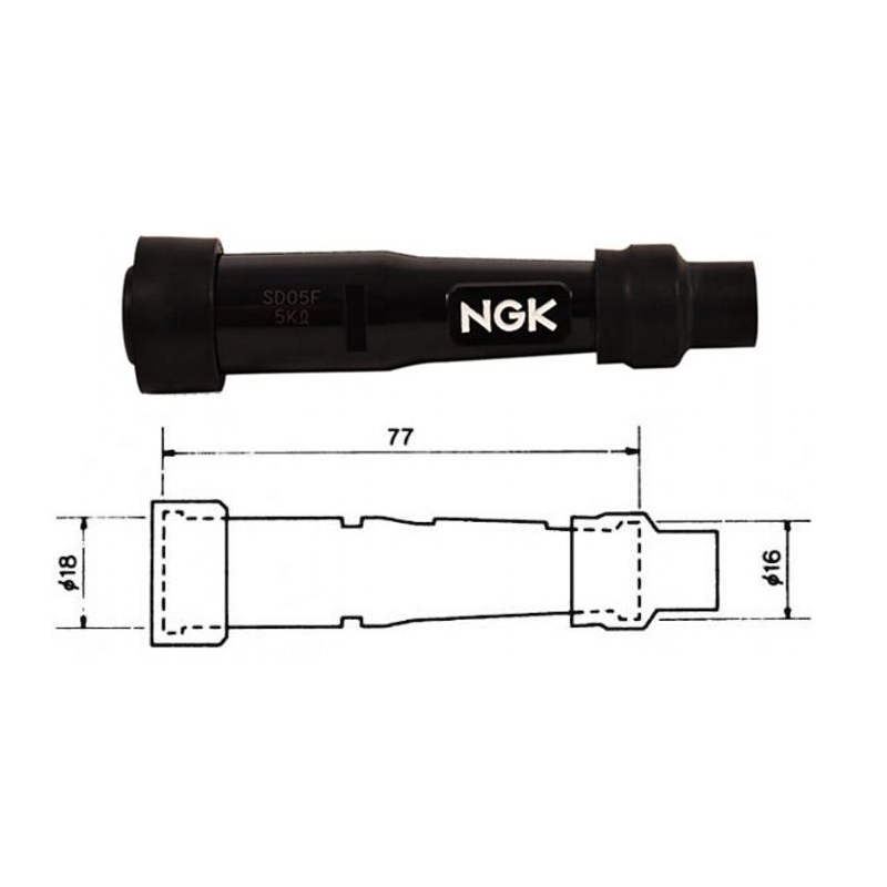 Koncovky k zapaľovacím sviečkam NGK