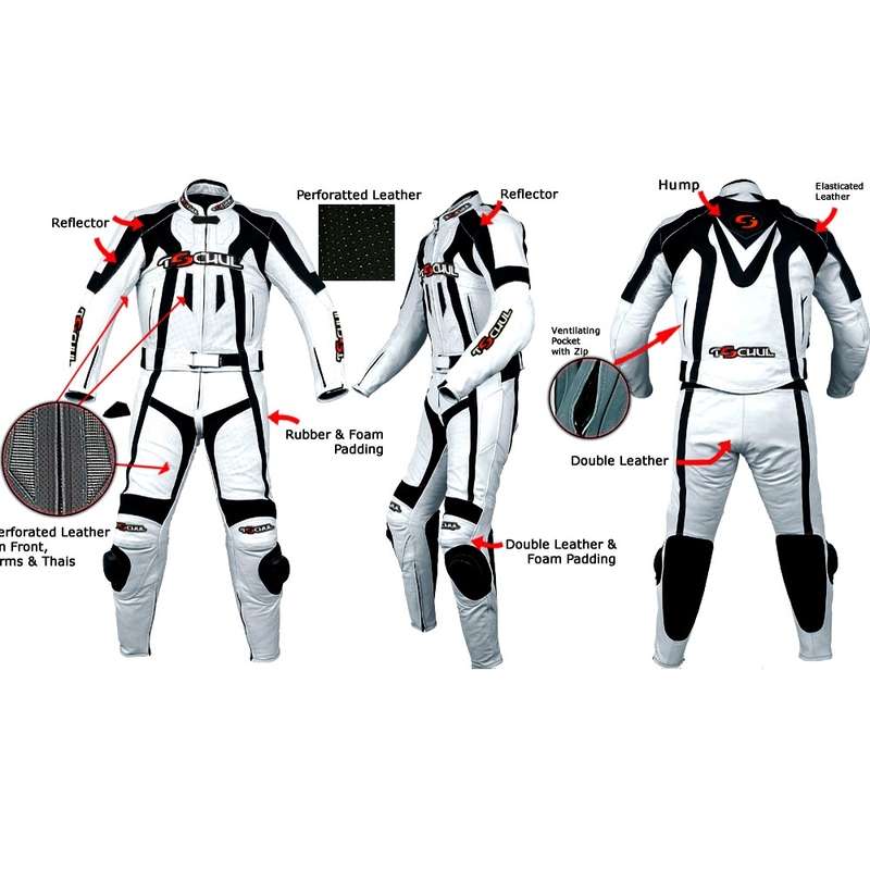 Pánska kombinéza Tschul 727 bielo-čierna