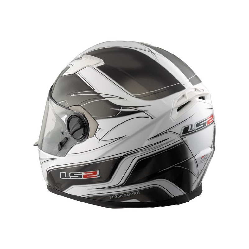 Prilba na motorku LS2 Supra čierno biela vypredaj výpredaj