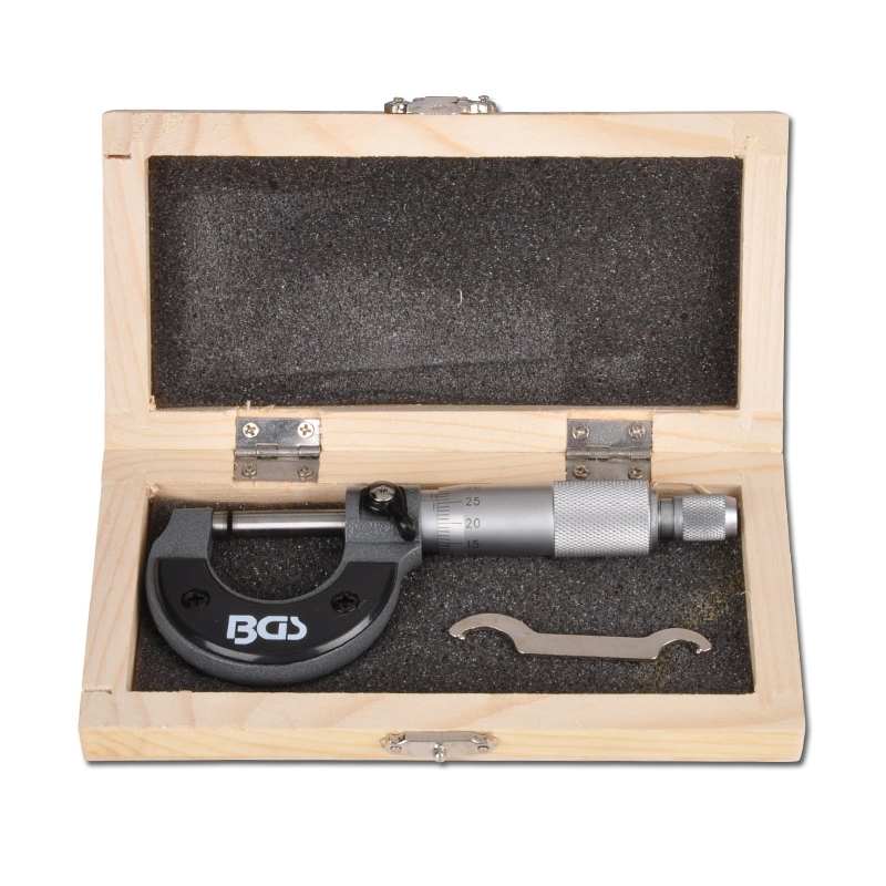 Mikrometer s rovinnými dotykmi 0 - 25 mm