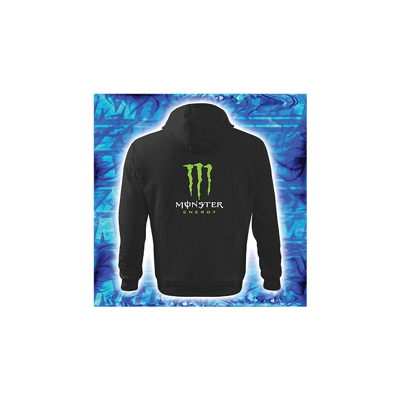 Mikina s motívom Monster energy s kapucňou