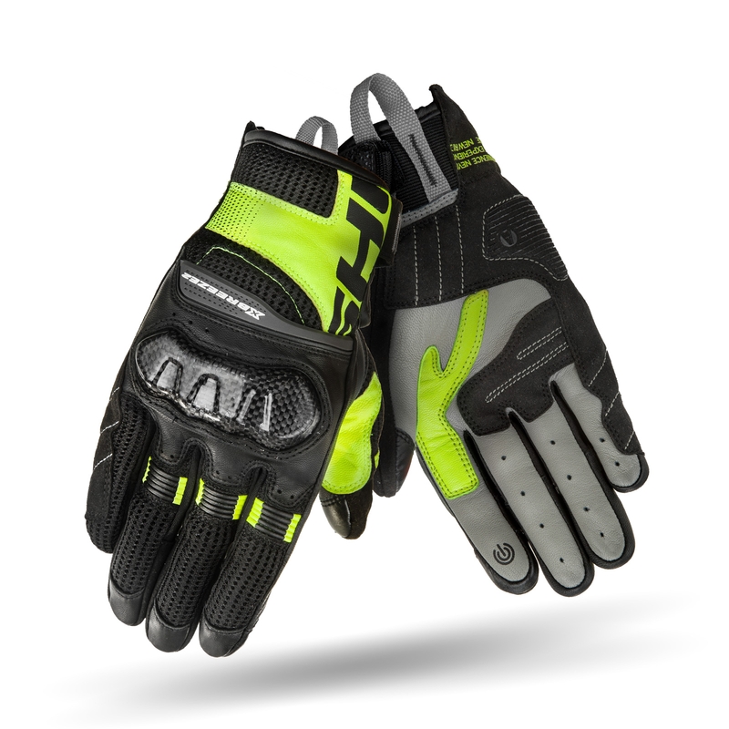 Rukavice na motocykel Shima X-Breeze 2 čierno-fluo žlté