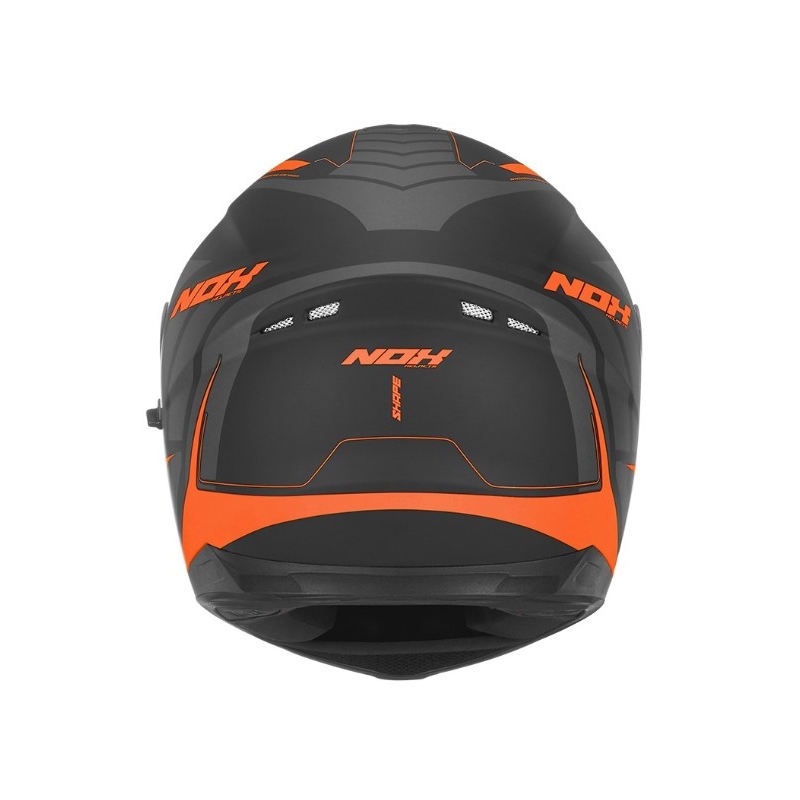 Integrálna prilba na motocykel NOX N302 Shape čierno-oranžová