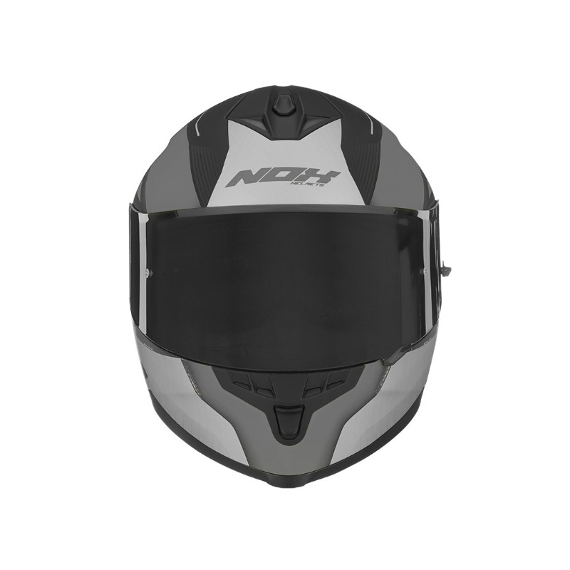 Integrálna prilba na motocykel NOX N302 Strabus čierno-strieborná