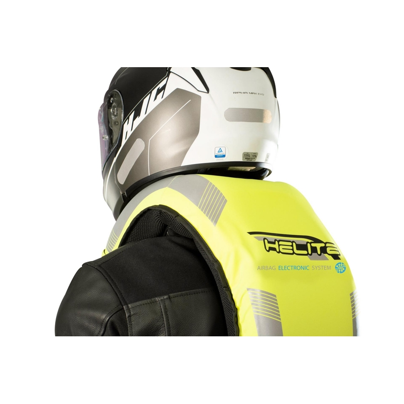 Elektronická airbagová vesta HELITE e-Turtle fluo žltá