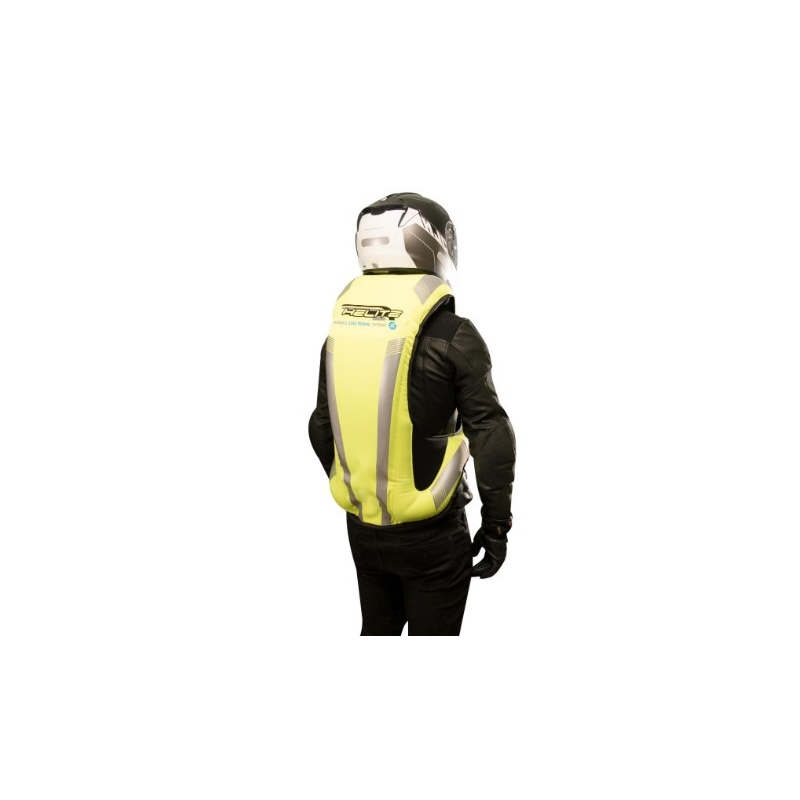 Elektronická airbagová vesta HELITE e-Turtle fluo žltá