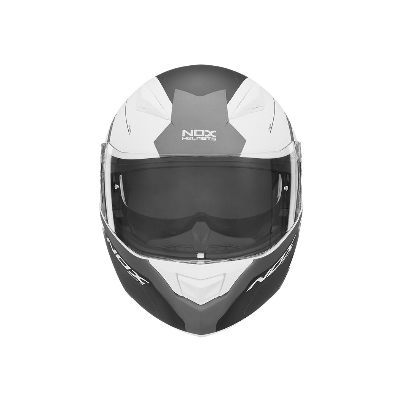 Odklápacia prilba na motocykel NOX N965 Peak biela výpredaj