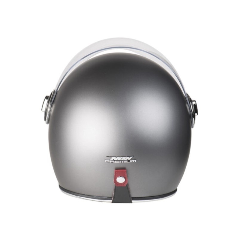 Otvorená prilba NOX PREMIUM Heritage strieborná matná