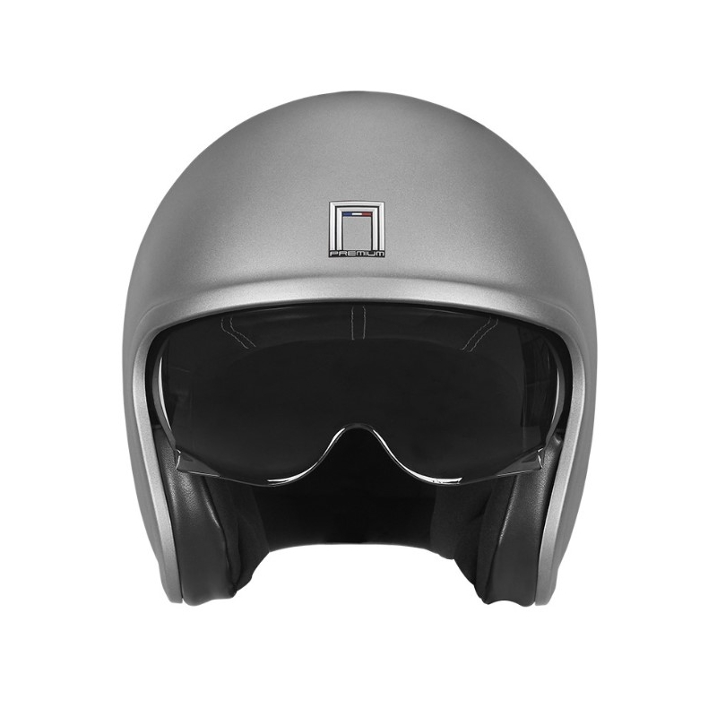 Otvorená prilba na motocykel NOX PREMIUM Next strieborná matná výpredaj