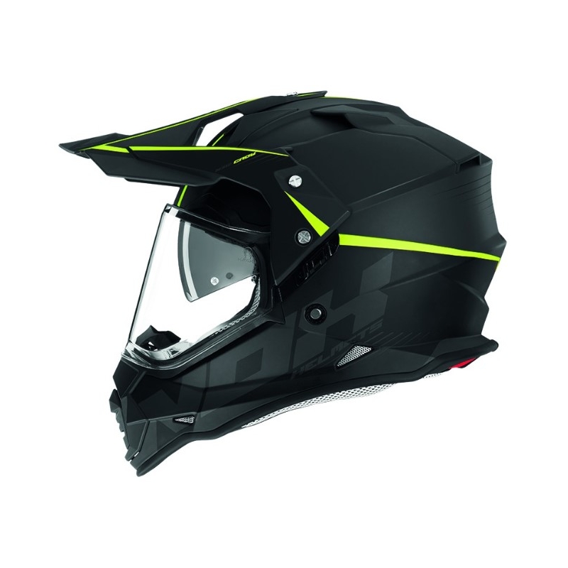 Enduro prilba NOX N312 Crow čierno-fluorescenčnno žltá výpredaj