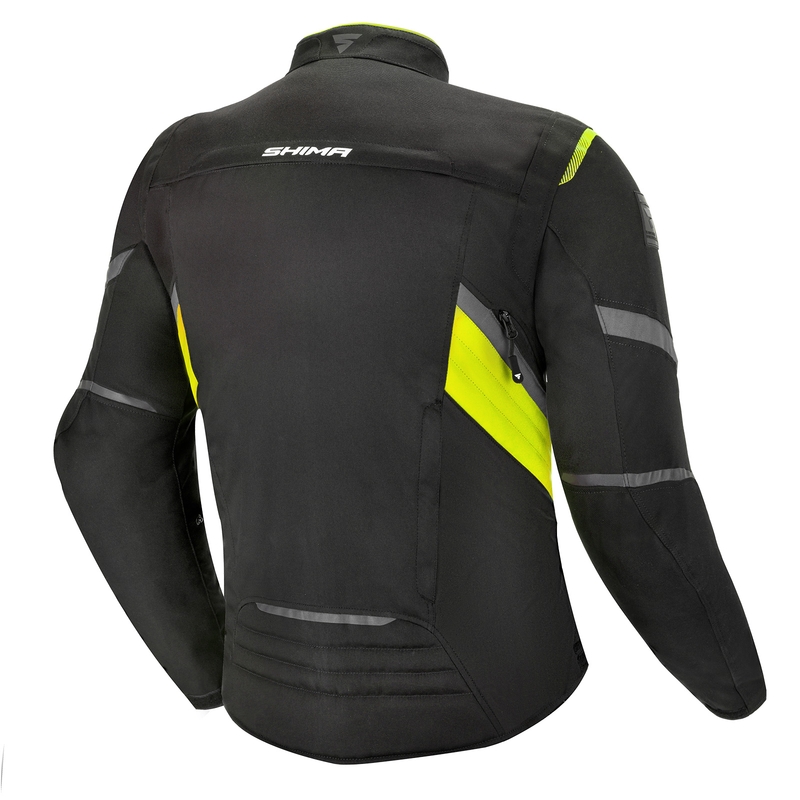 Bunda na motocykel Shima Rush čierno-fluo žltá výpredaj