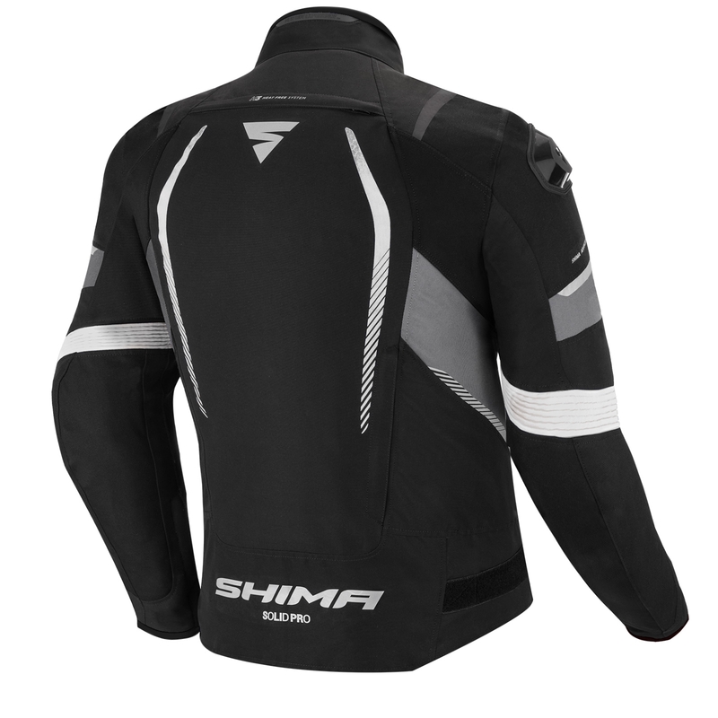 Bunda na motocykel Shima Solid Pro čierno-šedá výpredaj