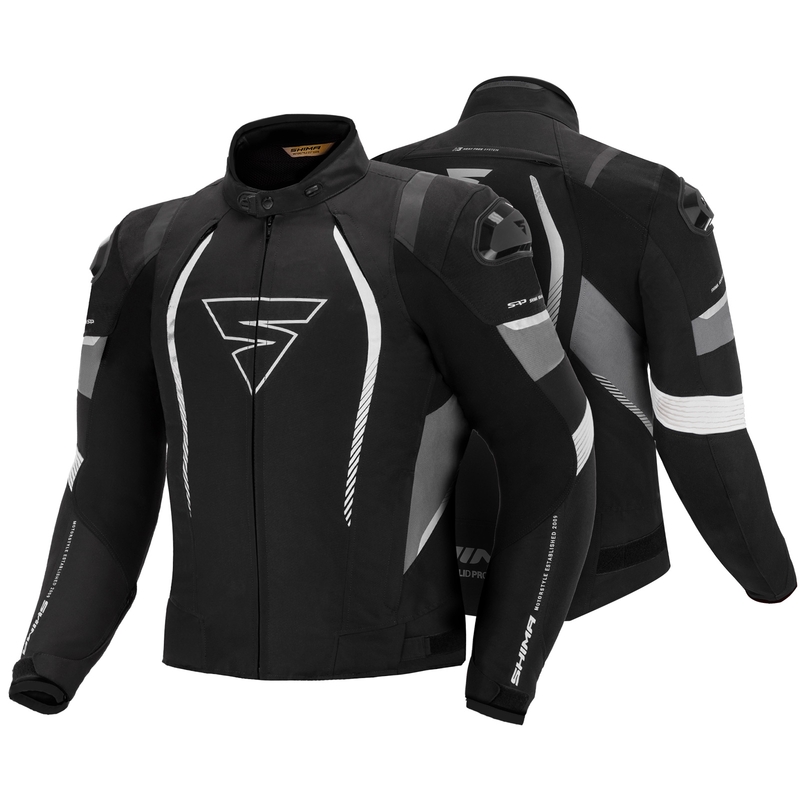 Bunda na motocykel Shima Solid Pro čierno-šedá výpredaj