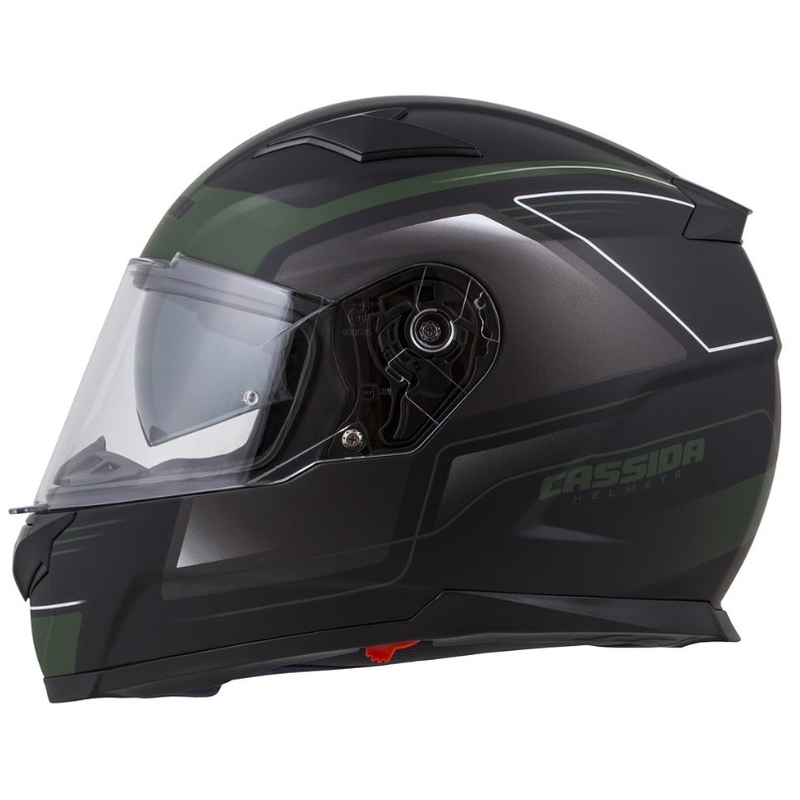 Prilba na motocykel Cassida Apex Fusion čierno-army zelená výpredaj